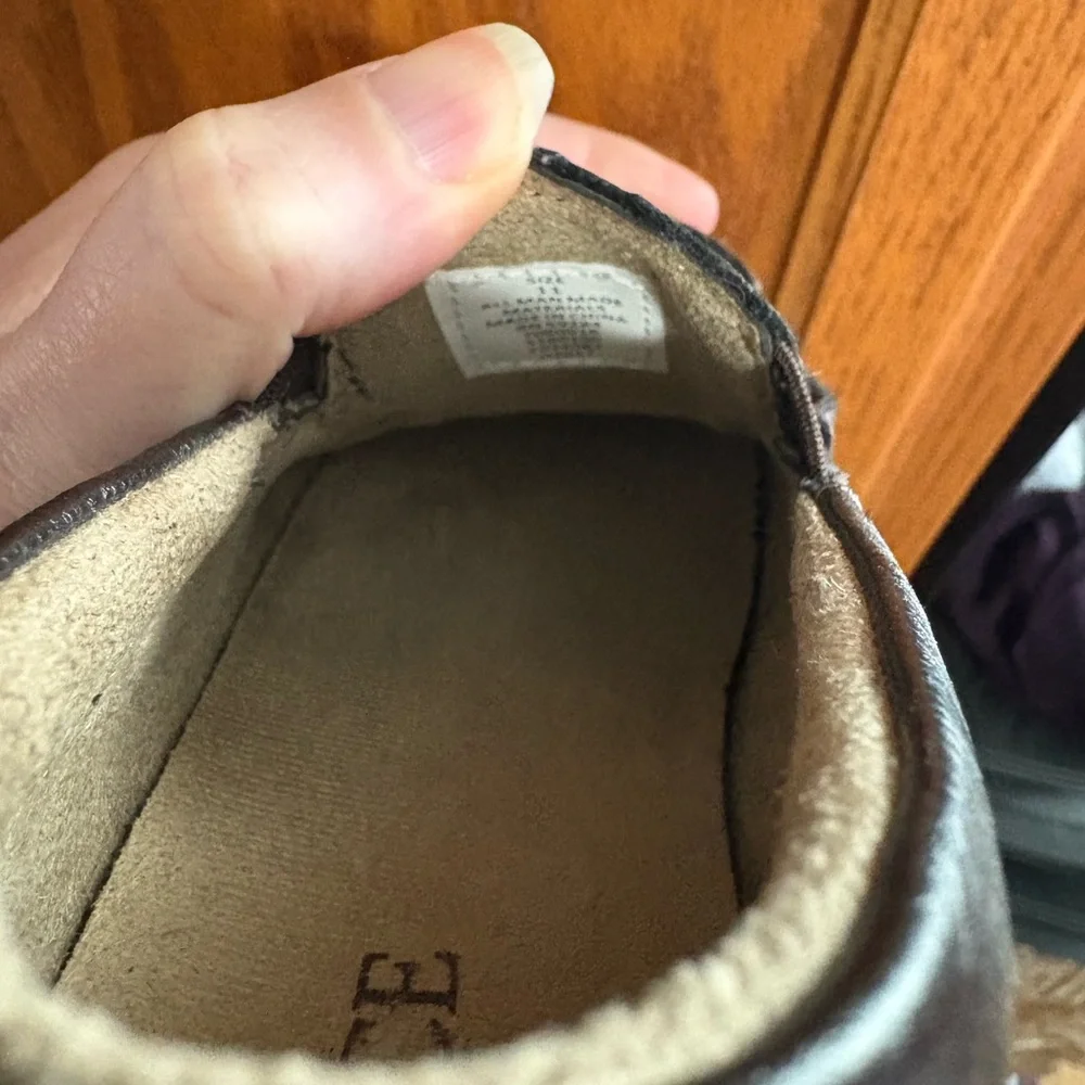 Children Place Toddler Dark Brown Loafers size 11 dress shoes